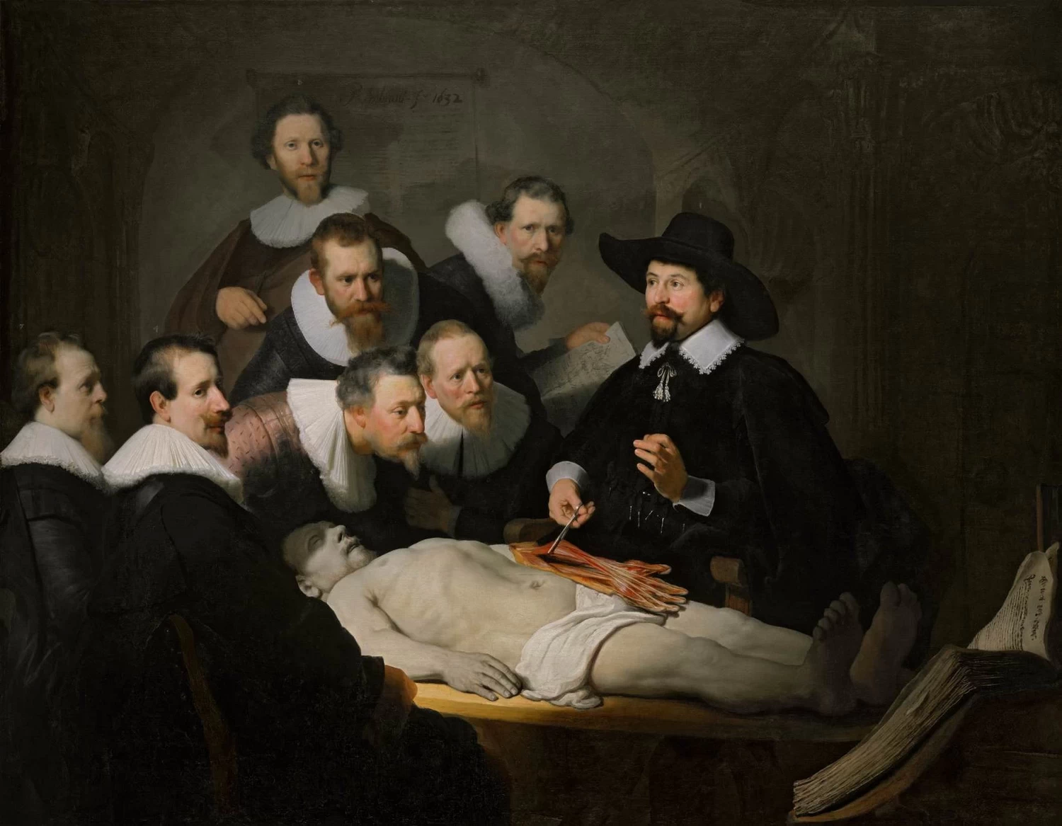 La lezione di anatomia del dottor Nicolaes Tulp - Mauritshuis, The Hague